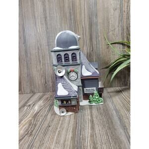 Vintage Dept 56 North Pole Series Weather & Time Observatory, 1995 Cord Missing